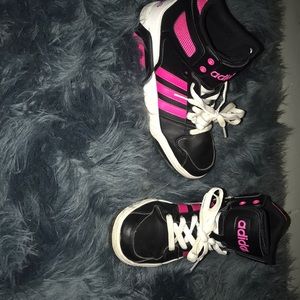 Adidas high top sneakers.